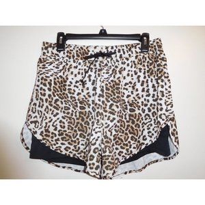 NWT Women's Leopard Print Shorts with inner liner